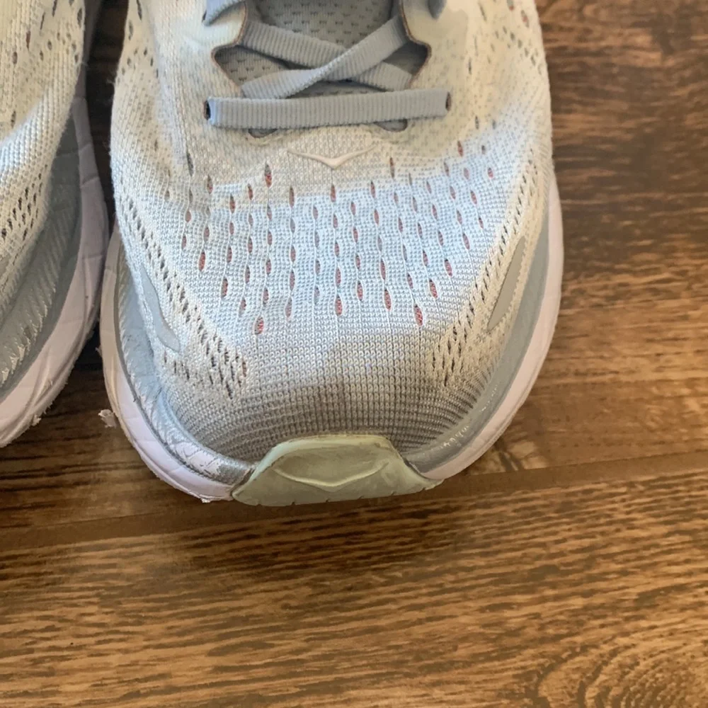 Hoka Clifton 8 Sneakers Woman's Size 9.5 B Running Shoes Trainers Light Blue - Picture 3 of 12